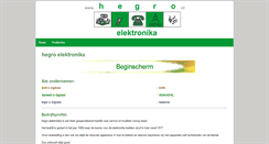 Desktop Screenshot of hegro.nl